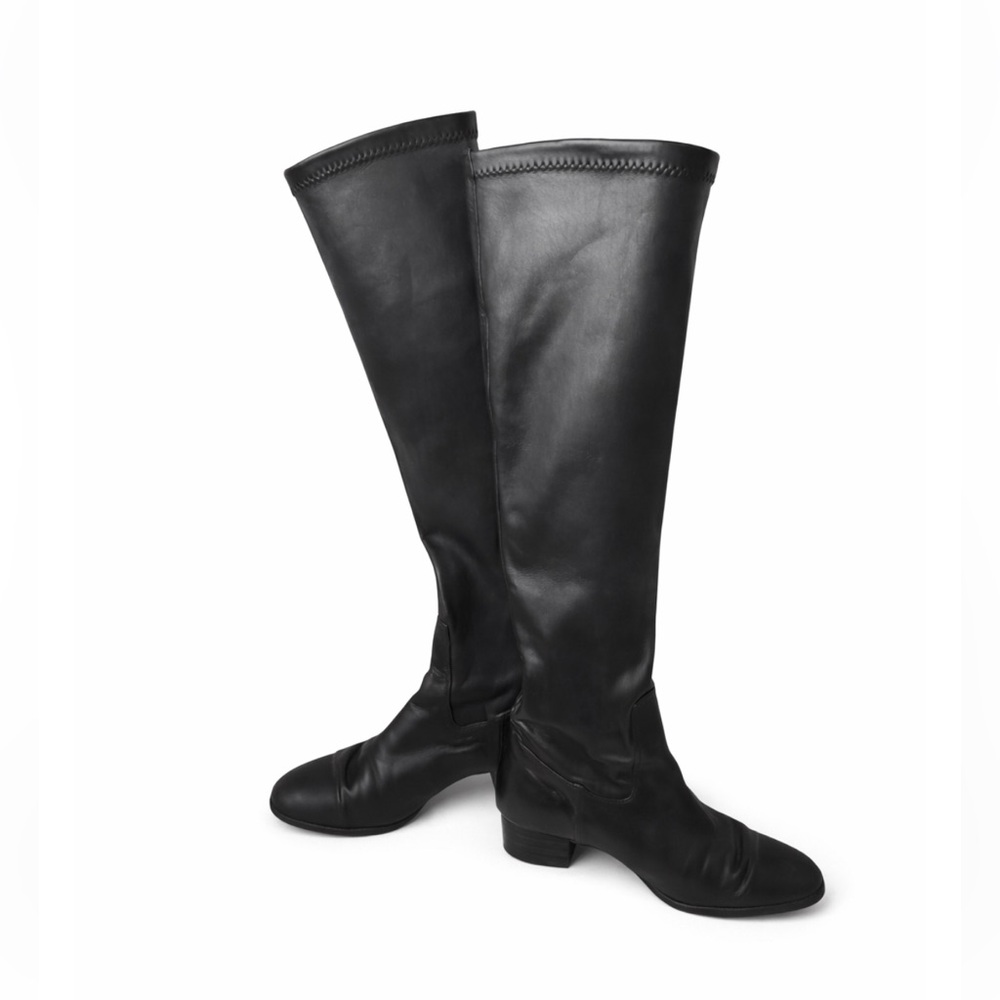 Vittorio Carli Elegant Black Over the Knee Boots- Made in Italy - Size 6B